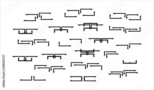 Graphic text break and element