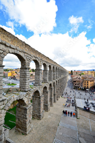 Segovia, Spain. Roman aqueduct that carried water to the city
