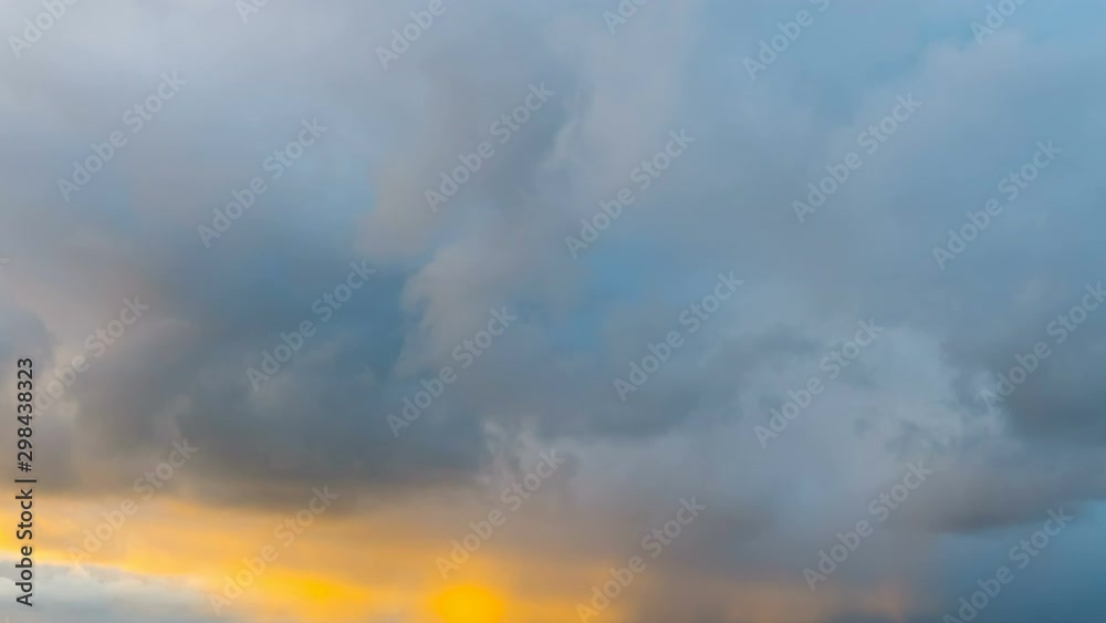 Storm clouds in sky during storm in time lapse as it moves over ocean. Epic storm tropical clouds at sunset. Coast of the Pacific Ocean. Beautiful clouds and sky after sunset 4K UHD Timelapse. Storm clouds in sky during storm in time lapse as it moves over ocean. Epic storm tropical clouds at sunset. Coast of the Pacific Ocean. Beautiful clouds and sky after sunset 4K UHD Timelapse.