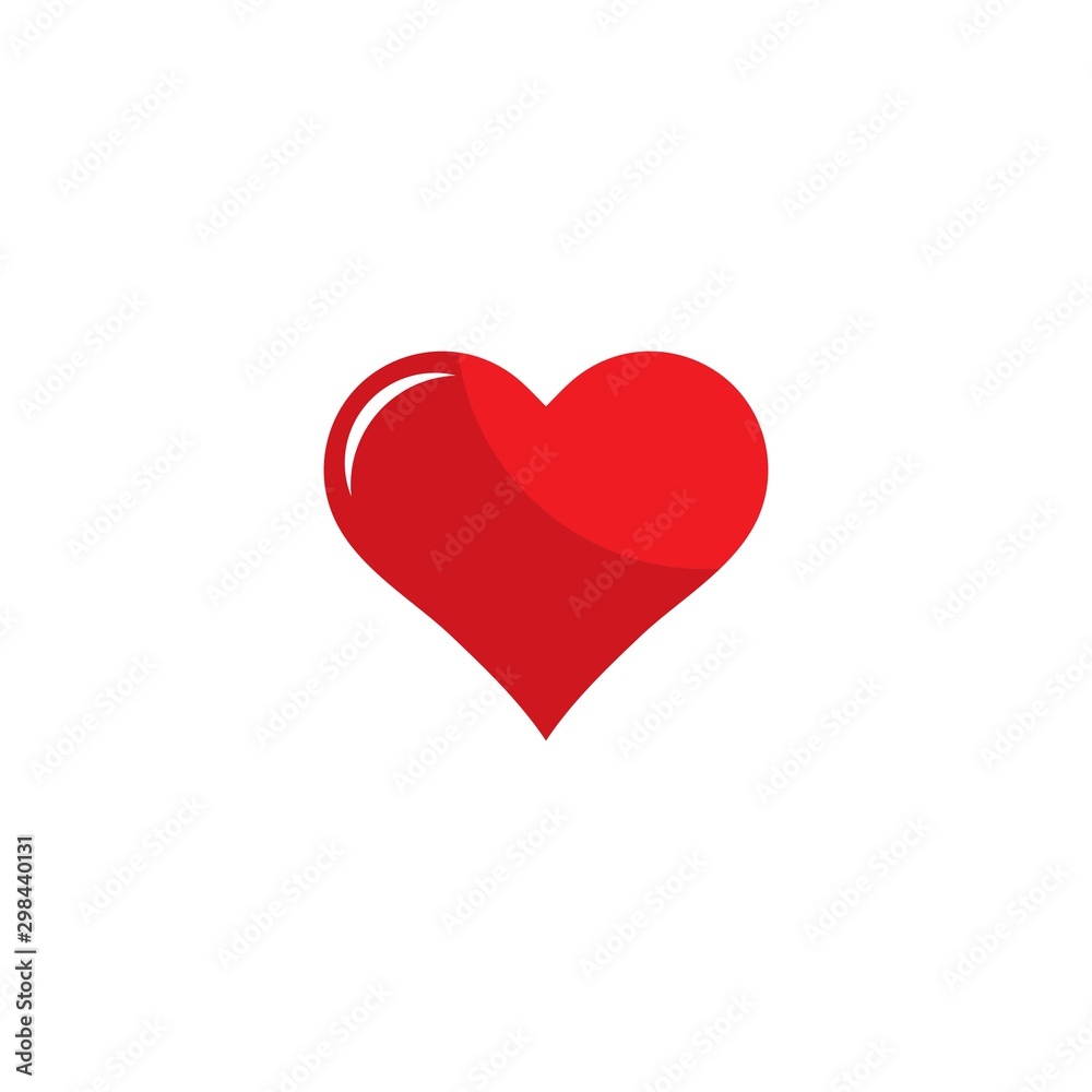 Love Logo Vector icon illustration design