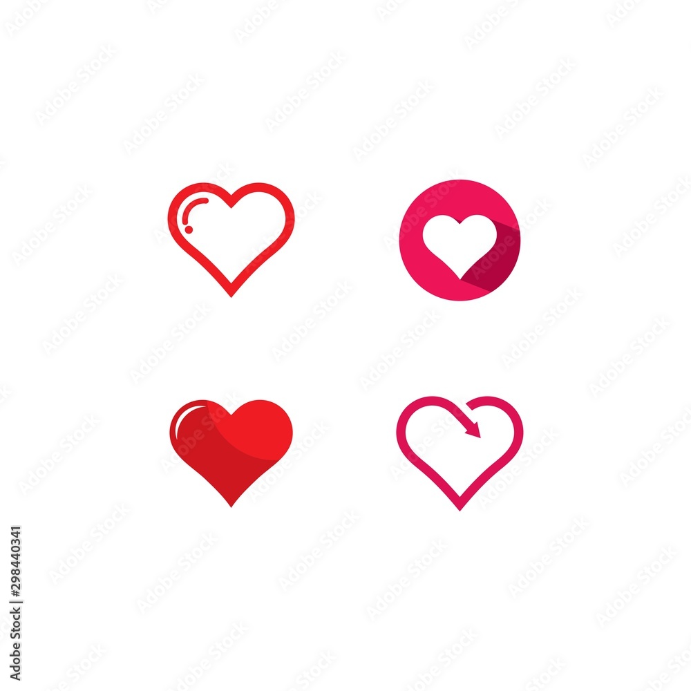 Love Logo Vector icon illustration design Love Logo Vector icon illustration design