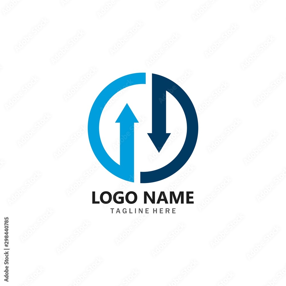 Arrows business vector illustration icon Logo Template Arrows business vector illustration icon Logo Template