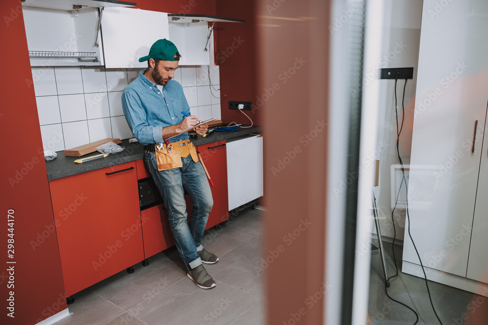 Home renovation and necessary notes stock photo Home renovation and necessary notes stock photo