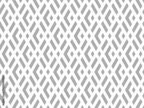 Abstract geometric pattern. A seamless vector background. White and grey ornament. Graphic modern pattern. Simple lattice graphic design.