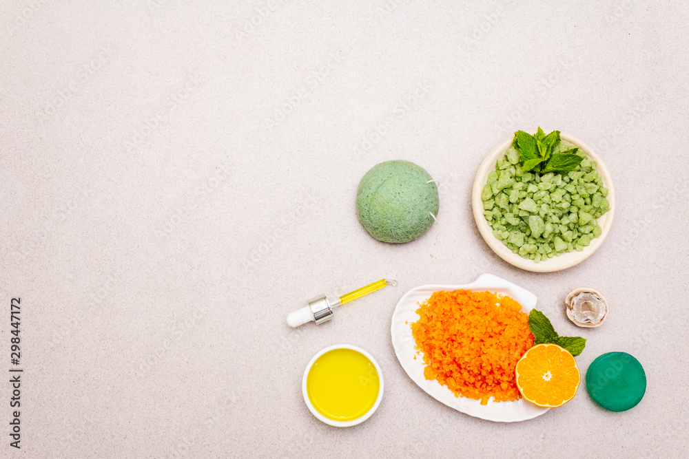 Healthy self-care. Minimalist organic lifestyle. Comfort and natural pharmacy