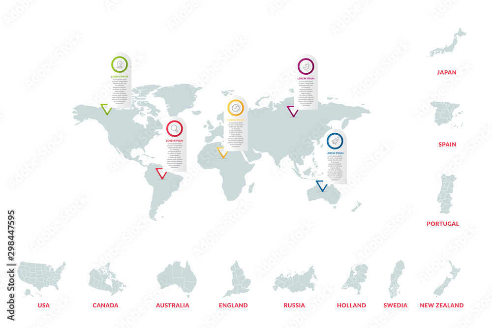 infographic data design with world map . business infographic concept for presentations, banner, workflow layout, process diagram, flow chart infographic data design with world map . business infographic concept for presentations, banner, workflow layout, process diagram, flow chart