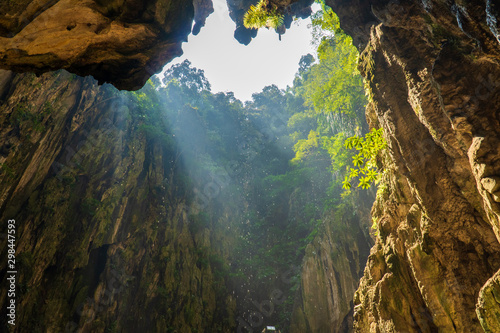 Sunray in a cave