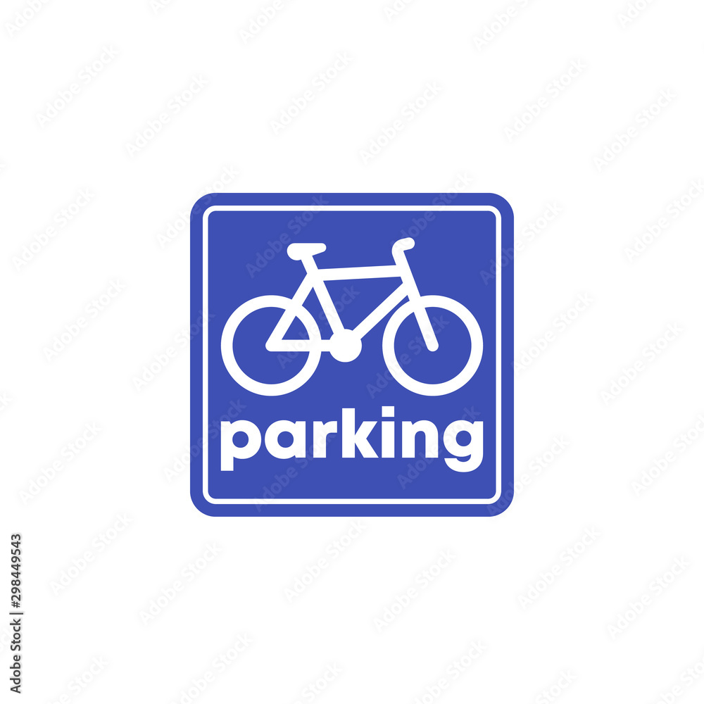Bicycle, bike parking vector sign Bicycle, bike parking vector sign