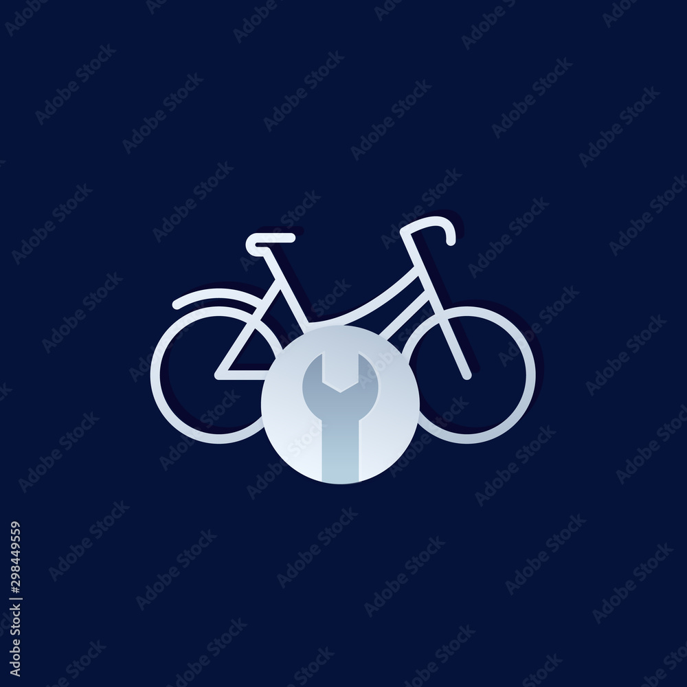 bicycle, bike repair service logo, vector bicycle, bike repair service logo, vector