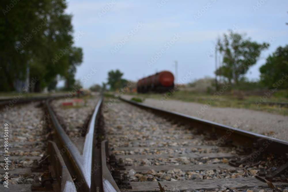 Obraz premium train on railway