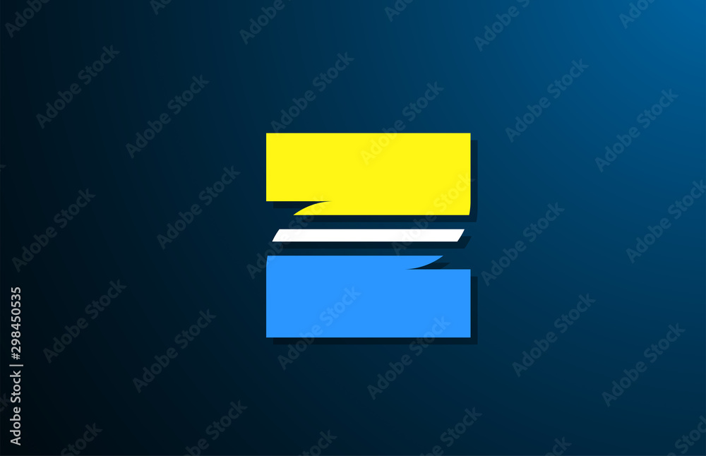 Z yellow blue bold logo letter alphabet for company icon design Z yellow blue bold logo letter alphabet for company icon design