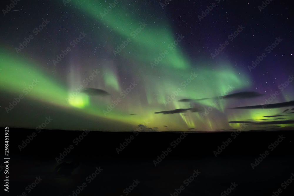 Northern lights in north Iceland