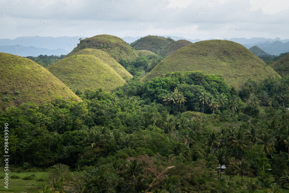 Chockolate hills on Bohol island - Philippines