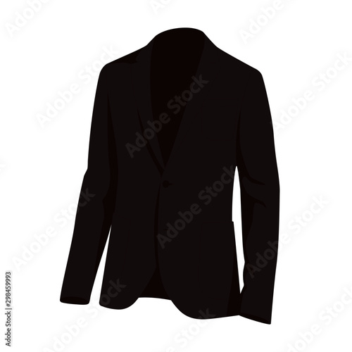 Mens formal jacket vector brown