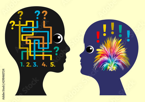 Adults and kids think in different ways. The mother is a rational and logical thinker, while her child makes decisions spontaneously and impulsive.