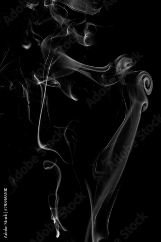 abstract with smoke on dark background