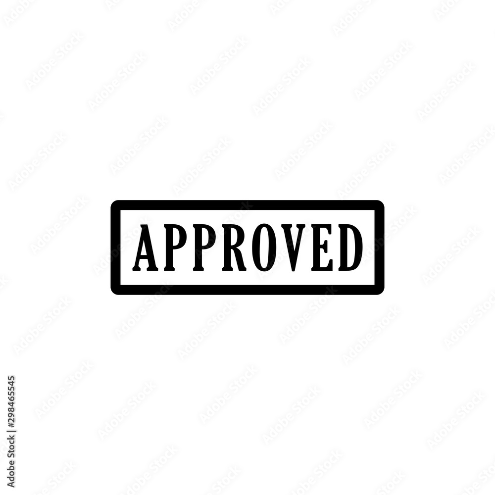 approved sigh in icon trendy flat design approved sigh in icon trendy flat design
