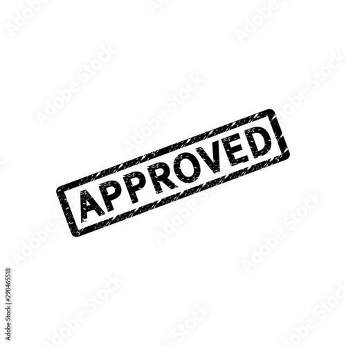 approved sigh in icon trendy flat design