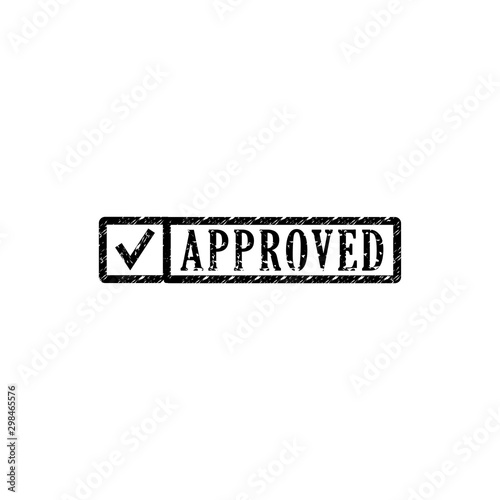 approved sigh in icon trendy flat design
