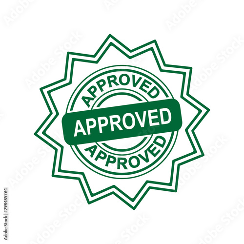 approved sigh in icon trendy flat design