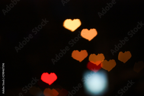 Heart background boke photo