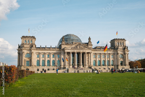 The Reichstag building, german parliament , Bundestag in Berlin