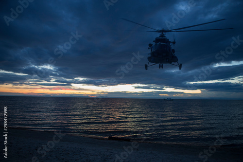 Helicopter night flight