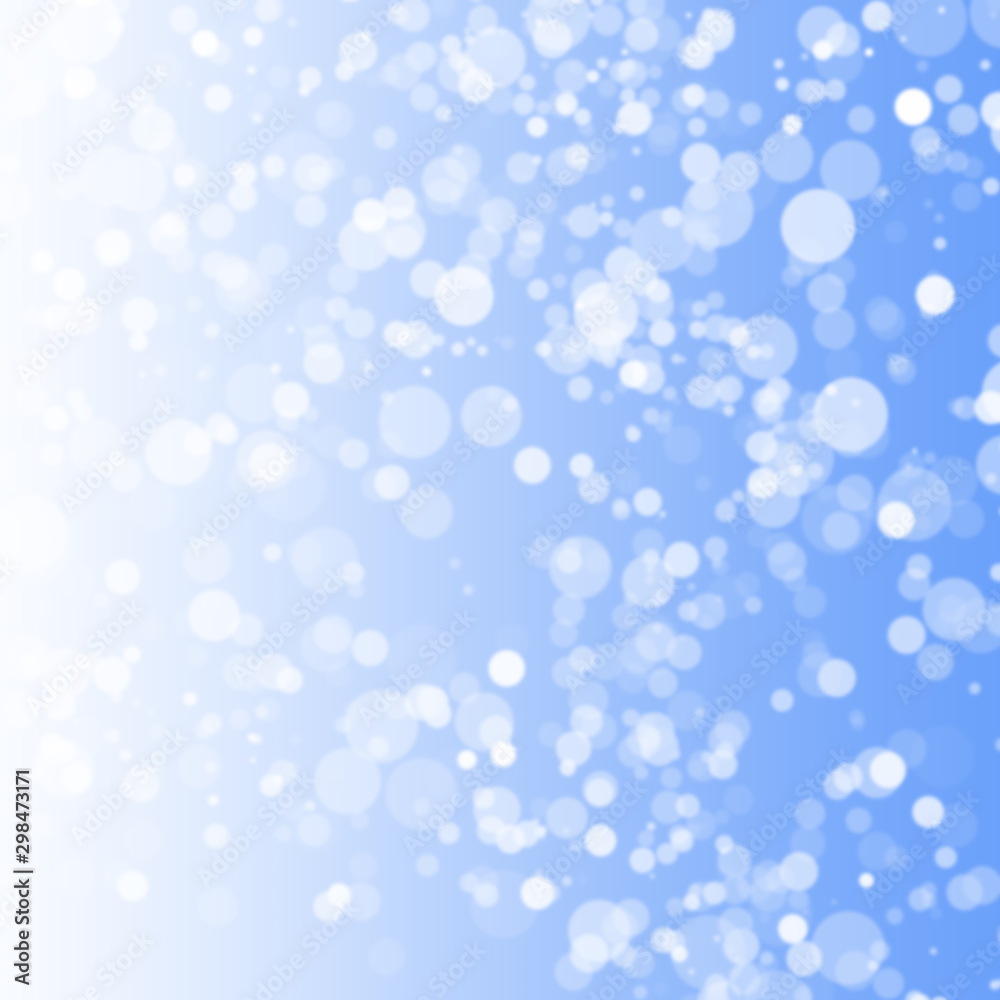 abstract  light blue background with blue bokeh