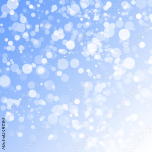 abstract light blue background with bokeh