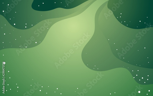 Vector space background with copy space. Cute flat style template with Stars in Outer space.