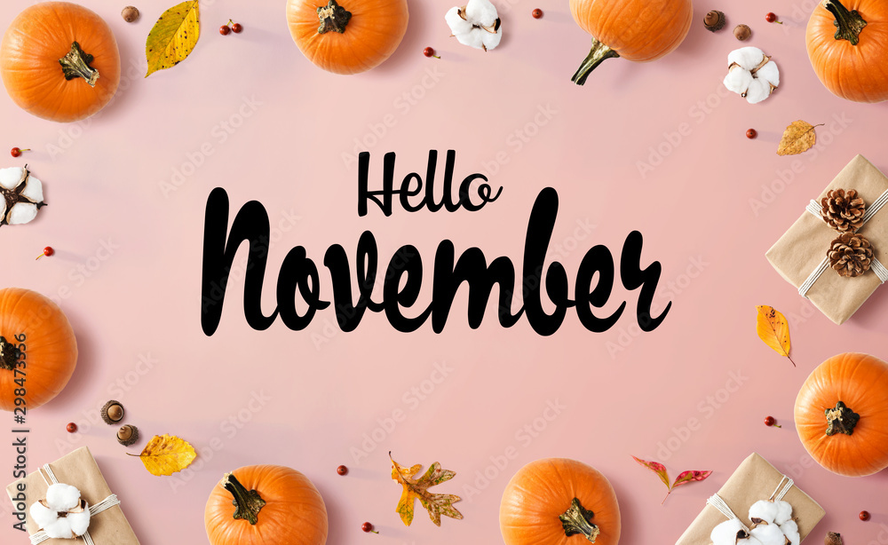 Hello November Thanksgiving