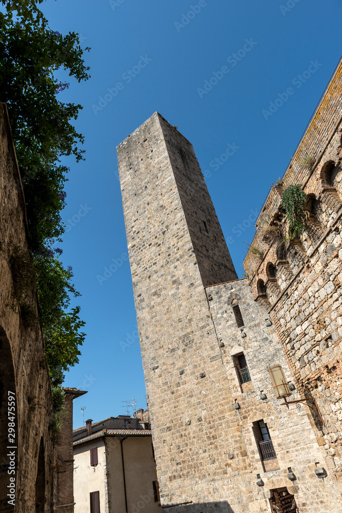 San Gimignano Siena Tuscany tower of the Cugnanesi