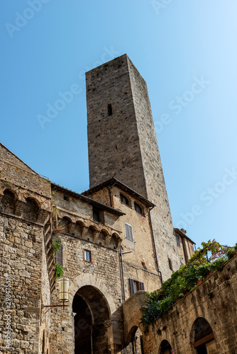 San Gimignano Siena Tuscany tower of the Becci photo