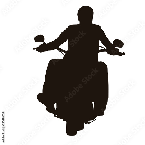 Motorcycle Rider Silhouette
