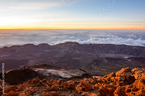 Teide volcano at sunrise in Tenerife, Canary island, Spain