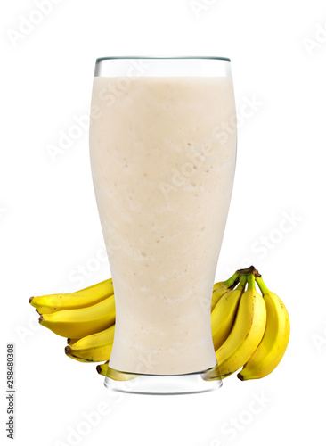 glass of Banana Juice with Banana