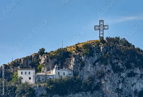 St. Cross Church of Cava de Tirreni village, Italy photo