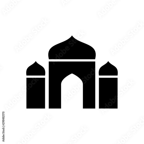 Photography mosque icon trendy