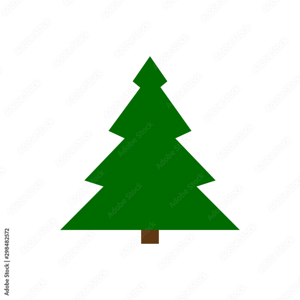 Christmas Tree new year winter flat vector icon Christmas Tree new year winter flat vector icon