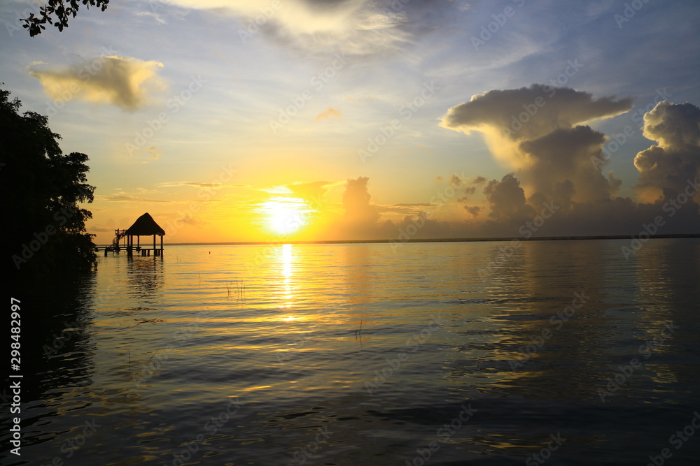 atardecer en bacalar atardecer en bacalar