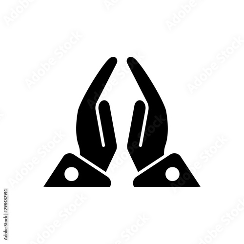 Praying hand icon