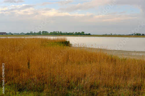 Unwetter über der Langen Lacke und der Wörthenlacke bei Apetlon im Nationalpark Neusiedler See, Burgenland, Österreich © dina