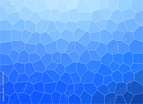 Abstract Blue Broken Stained Glass Background Effect in Illustration Texture Design