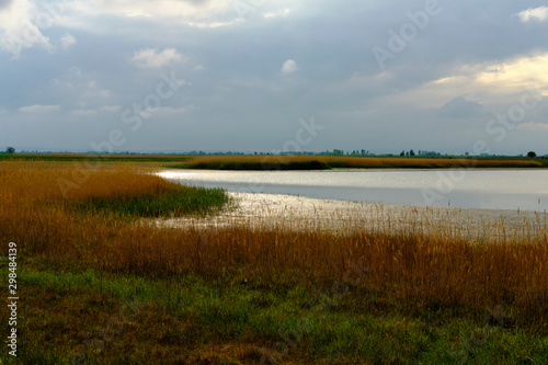 Unwetter   ber der Langen Lacke und der W  rthenlacke bei Apetlon im Nationalpark Neusiedler See  Burgenland    sterreich