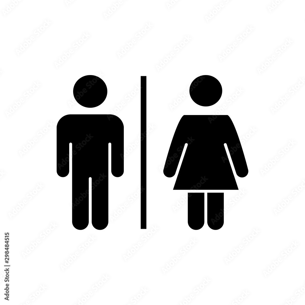 Toilet signage icon Toilet signage icon