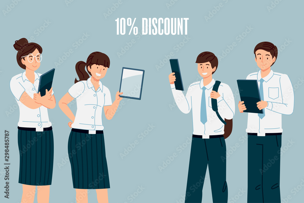 Tablet trading for students with a special discount promotion. Thailand collegian standard uniforms content. Tablet trading for students with a special discount promotion. Thailand collegian standard uniforms content.