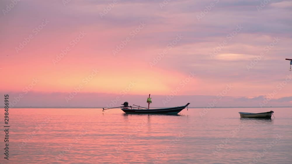 Fishing boat rest on beach in the morning. Fishing boat rest on beach in the morning.