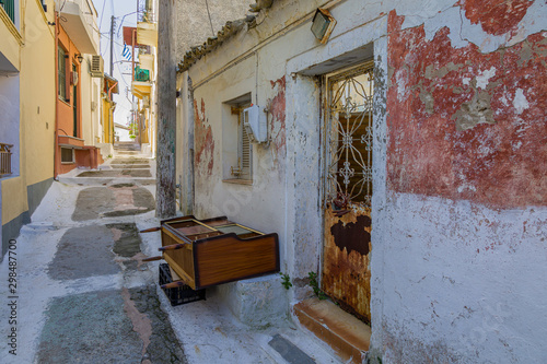 Fototapeta Naklejka Na Ścianę i Meble -  In the streets of Pelekas village on Corfu island