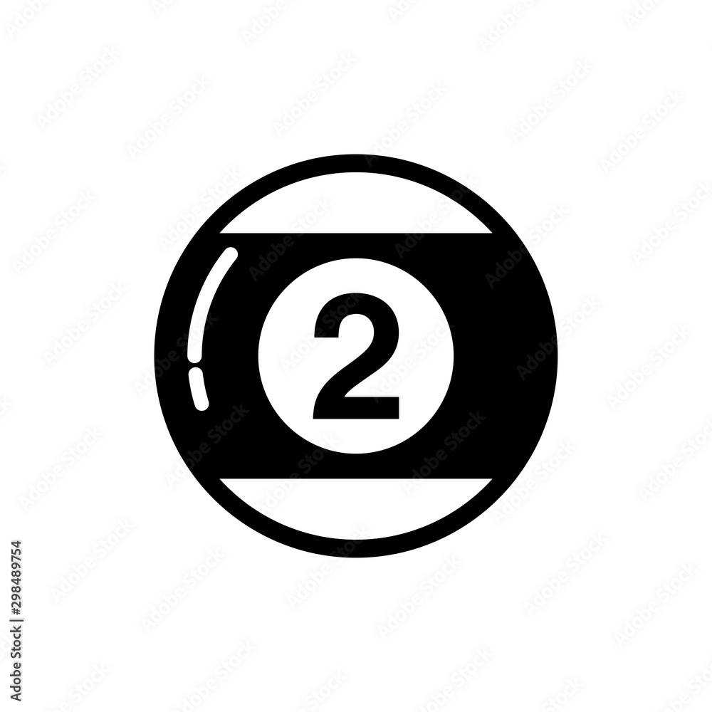 Billiard icon trendy