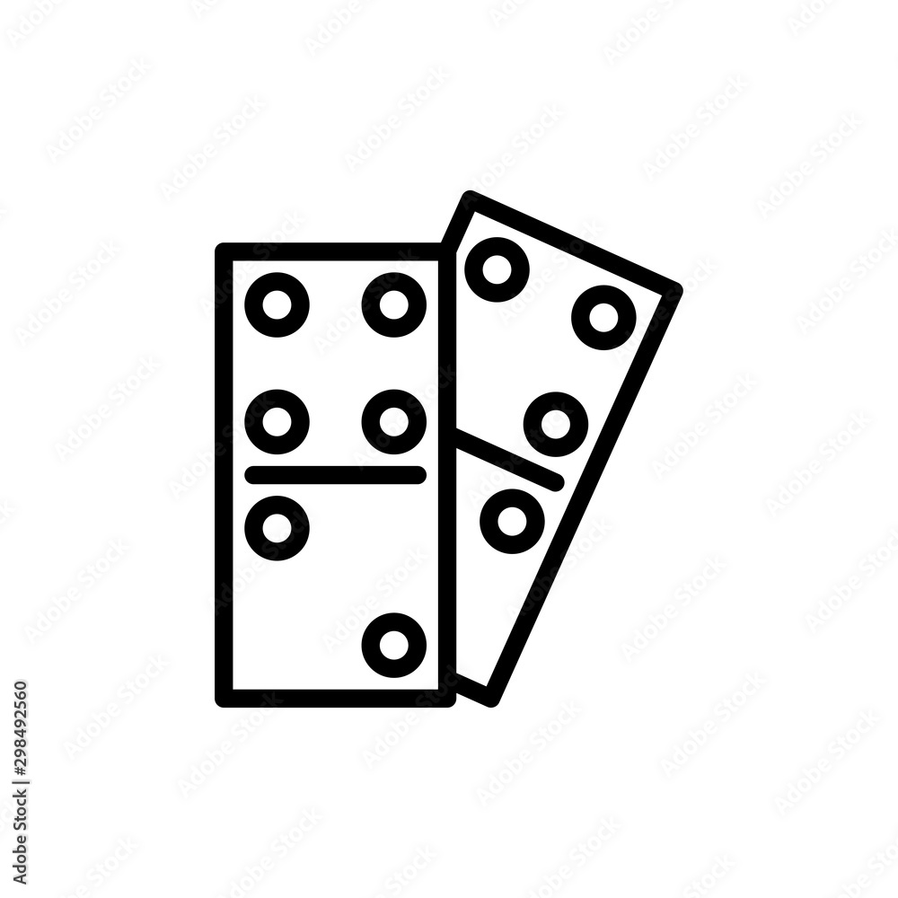 Domino icon trendy Domino icon trendy